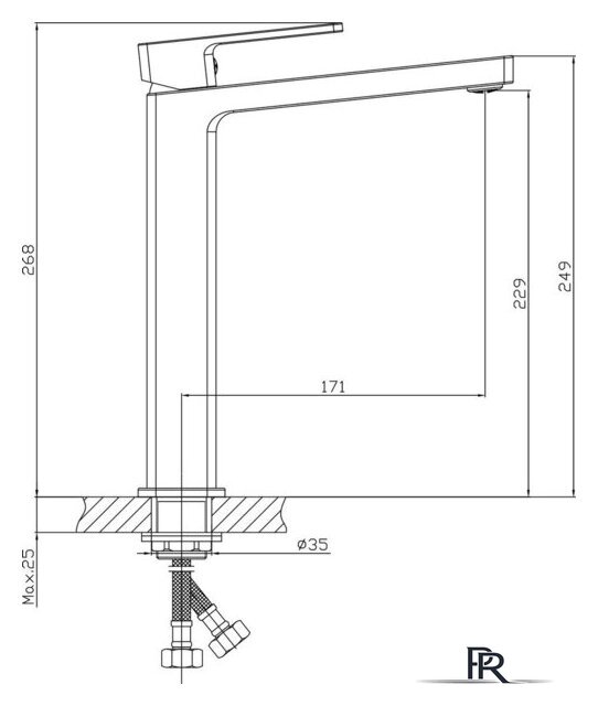 Умывальник Lauter 21570 + Cascade 21СК0655C - Изображение №5 — Интернет-магазин ПроЗаказ