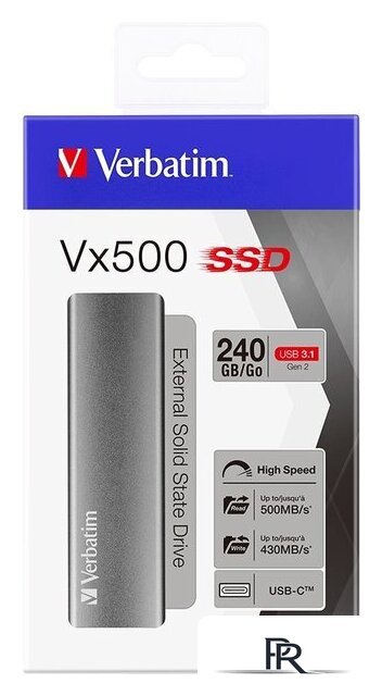Внешний накопитель Verbatim Vx500 240GB 47442 - Изображение №4 — Интернет-магазин ПроЗаказ