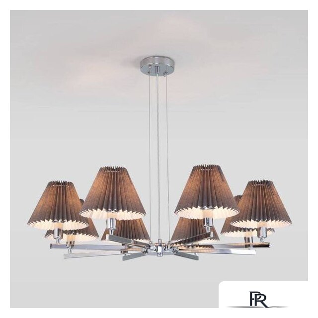 Подвесная люстра Евросвет 60136/8 (хром/графит) - Изображение №3 — Интернет-магазин ПроЗаказ