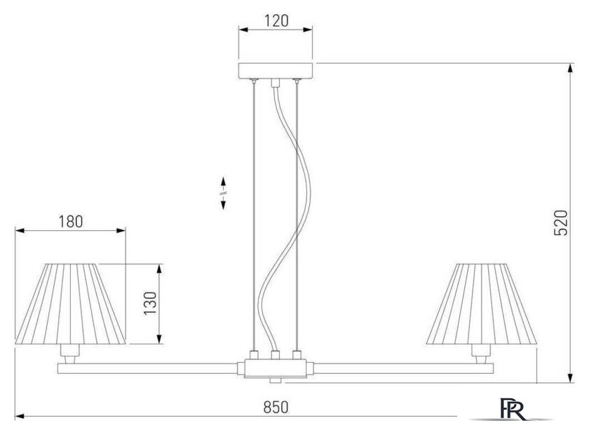 Подвесная люстра Евросвет 60136/8 (хром/графит) - Изображение №2 — Интернет-магазин ПроЗаказ