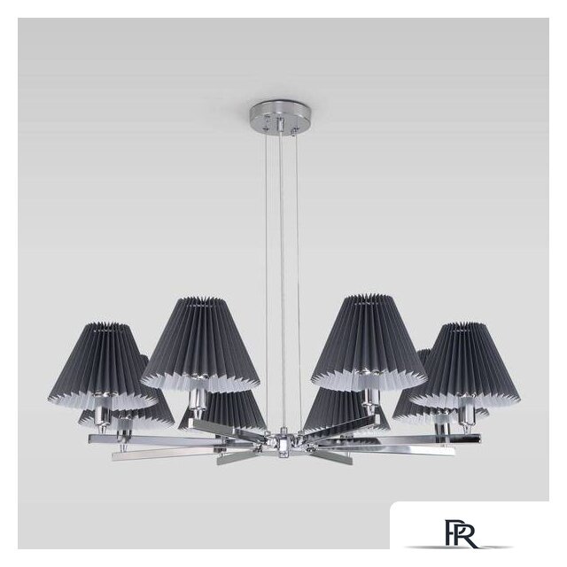 Подвесная люстра Евросвет 60136/8 (хром/графит) - Изображение №1 — Интернет-магазин ПроЗаказ