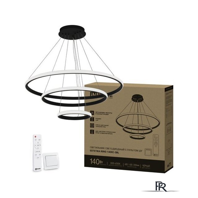 Подвесная люстра In Home Estetika Ring-140RC-3BL 4690612062471 - Изображение №2 — Интернет-магазин ПроЗаказ