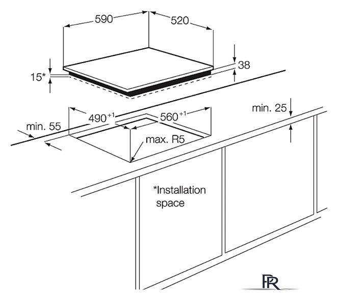 Варочная панель Electrolux EHF6140FOK - Изображение №6 — Интернет-магазин ПроЗаказ