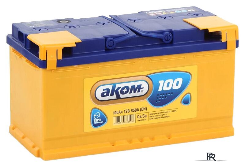 Автомобильный аккумулятор AKOM 6СТ-100VL (100 А·ч) - Изображение №1 — Интернет-магазин ПроЗаказ