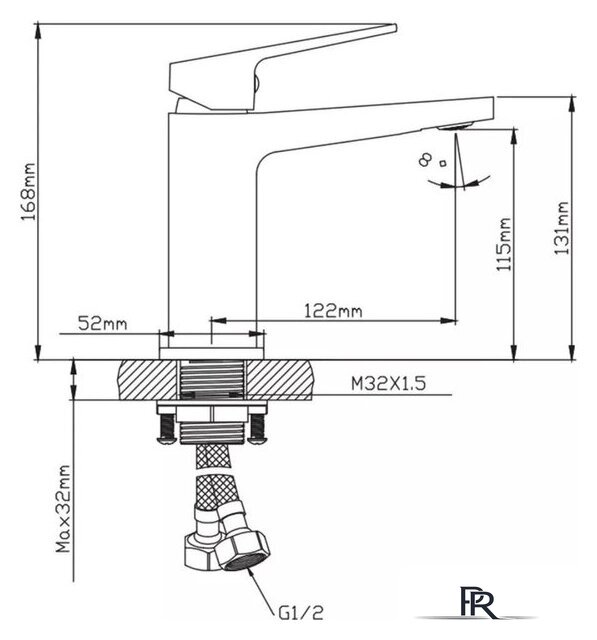Смеситель Diadonna Д170-10QH - Изображение №7 — Интернет-магазин ПроЗаказ