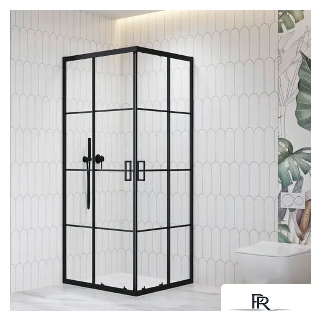 Душевой уголок RGW PA-34B 06083499-84 (черный/прозрачное стекло) - Изображение №1 — Интернет-магазин ПроЗаказ