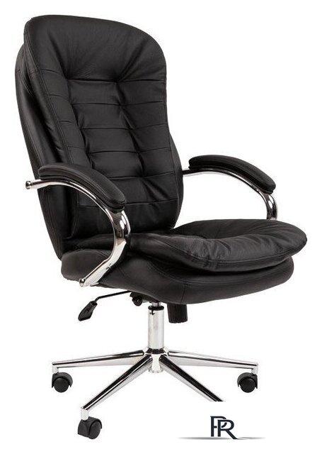 Офисное кресло CHAIRMAN 795 N (кожа, черный) - Изображение №1 — Интернет-магазин ПроЗаказ