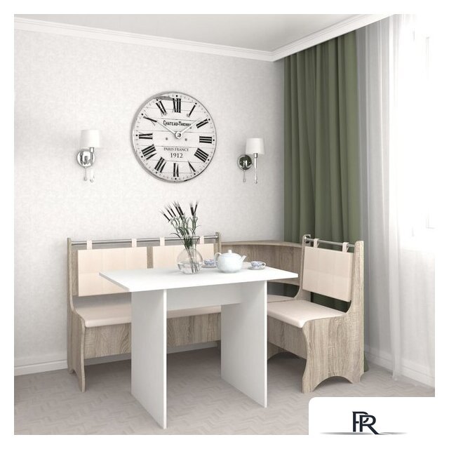 Угловой диван Mio Tesoro Оазис-2 108x163 (дуб сонома/ваниль) - Изображение №3 — Интернет-магазин ПроЗаказ