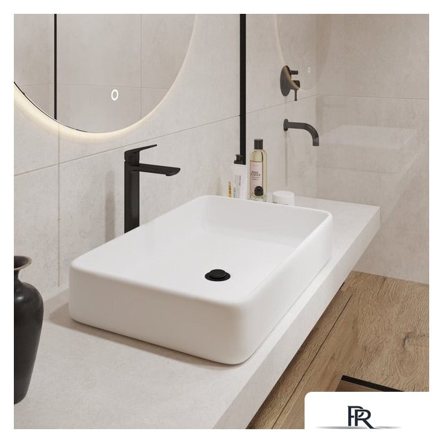 Умывальник Lauter 21842 + клапан 21190W + сифон 21635W (белый матовый) - Изображение №8 — Интернет-магазин ПроЗаказ