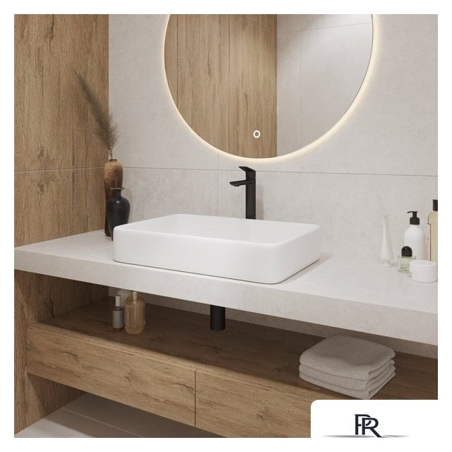 Умывальник Lauter 21842 + клапан 21190W + сифон 21635W (белый матовый) - Изображение №6 — Интернет-магазин ПроЗаказ