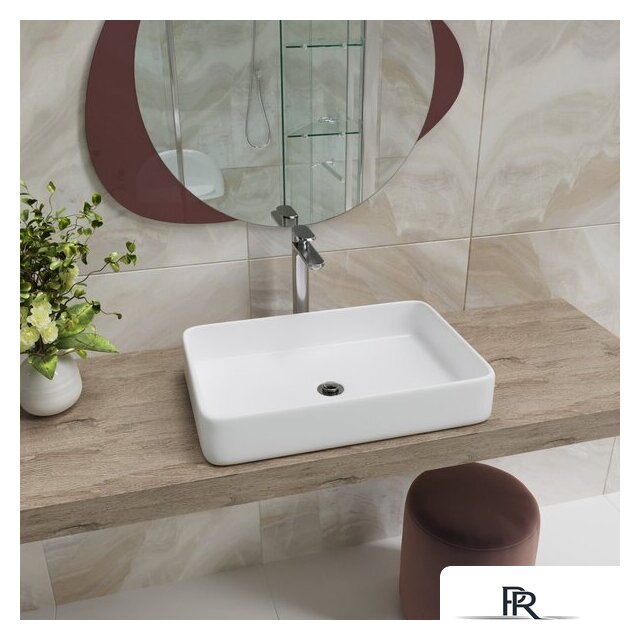 Умывальник Lauter 21842 + клапан 21190W + сифон 21635W (белый матовый) - Изображение №9 — Интернет-магазин ПроЗаказ