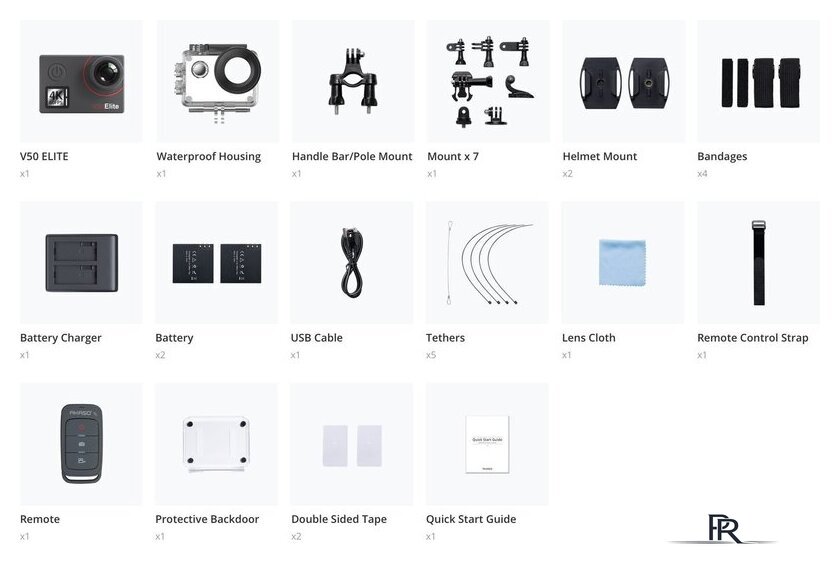 Экшен-камера Akaso V50 Elite SYA0074-GY - Изображение №4 — Интернет-магазин ПроЗаказ