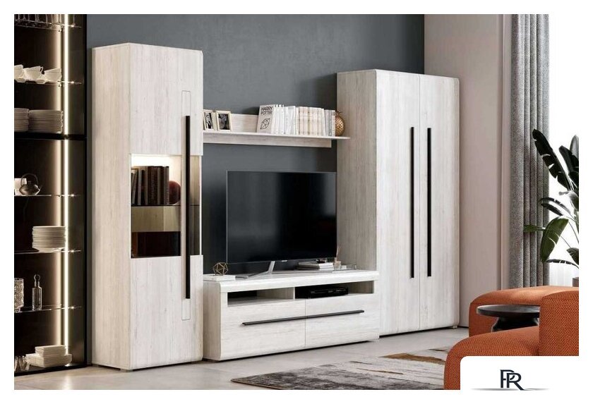 Шкаф распашной Мебельград Ницца 2-х дверный 101.8x41.6x208.4 (дуб винтерберг) - Изображение №2 — Интернет-магазин ПроЗаказ