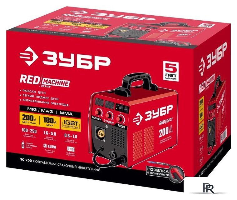 Сварочный инвертор Зубр ПС-200 - Изображение №7 — Интернет-магазин ПроЗаказ