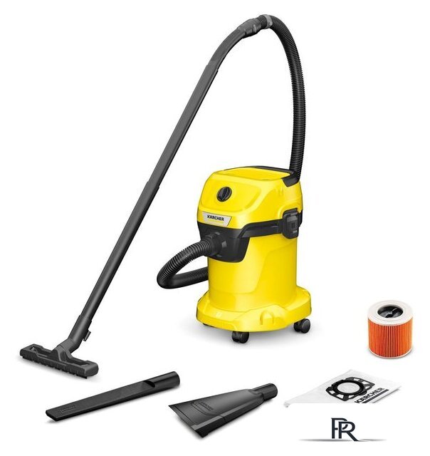 Пылесос Karcher WD 3 V-17/4/35 + Nozzles 1.628-124.0 - Изображение №1 — Интернет-магазин ПроЗаказ