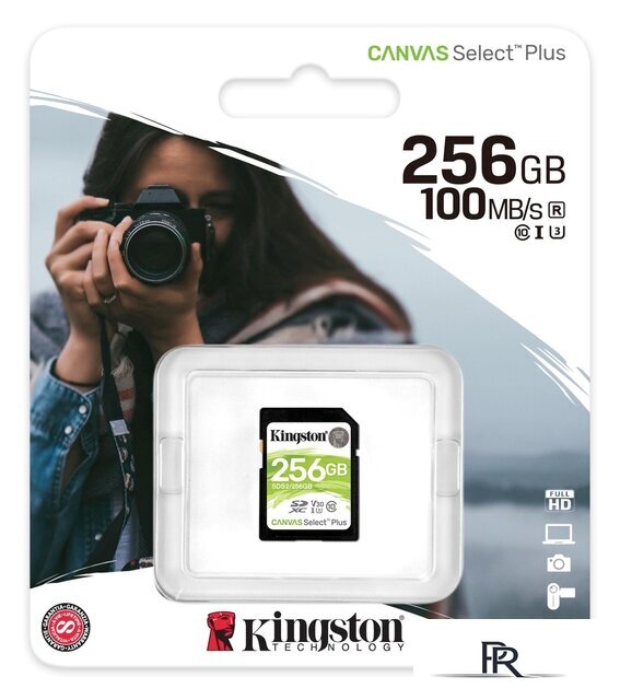 Карта памяти Kingston Canvas Select Plus SDXC 256GB SDS2/256GB - Изображение №3 — Интернет-магазин ПроЗаказ