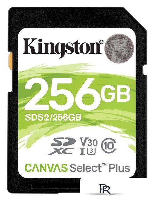 Карта памяти Kingston Canvas Select Plus SDXC 256GB SDS2/256GB - Изображение №1 — Интернет-магазин ПроЗаказ