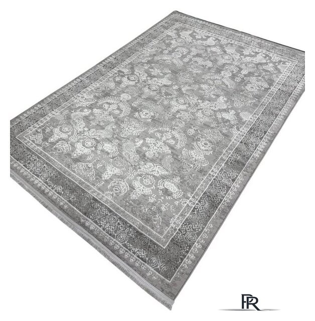 Ковер для жилой комнаты Radjab Carpet Афина Прямоугольник 9008A 12793RK (2.4x3.4, Grey/Cream) - Изображение №1 — Интернет-магазин ПроЗаказ