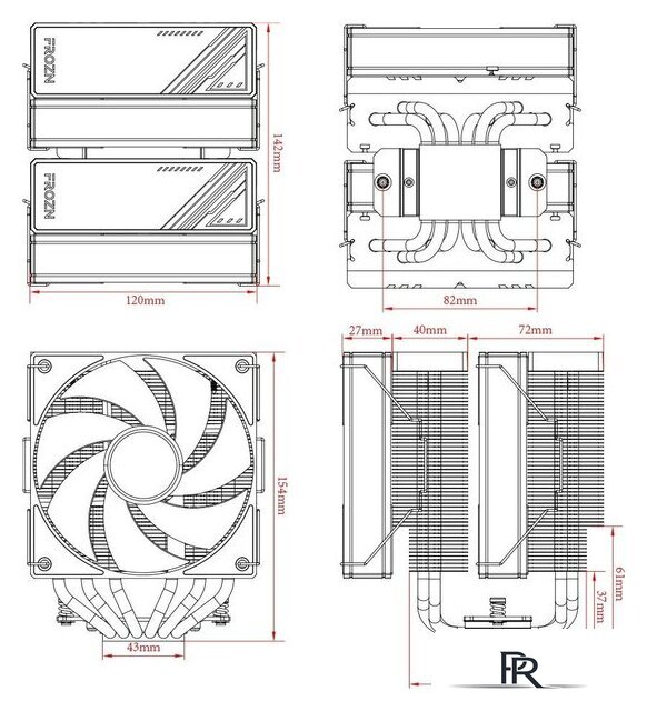 Кулер для процессора ID-Cooling Frozn A620 ARGB - Изображение №7 — Интернет-магазин ПроЗаказ