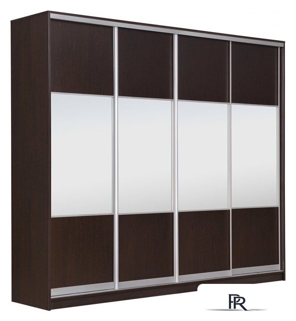 Шкаф-купе Рэйгрупп 272 VVX Elgon РГ-14.01 (венге/венге/хром) - Изображение №1 — Интернет-магазин ПроЗаказ
