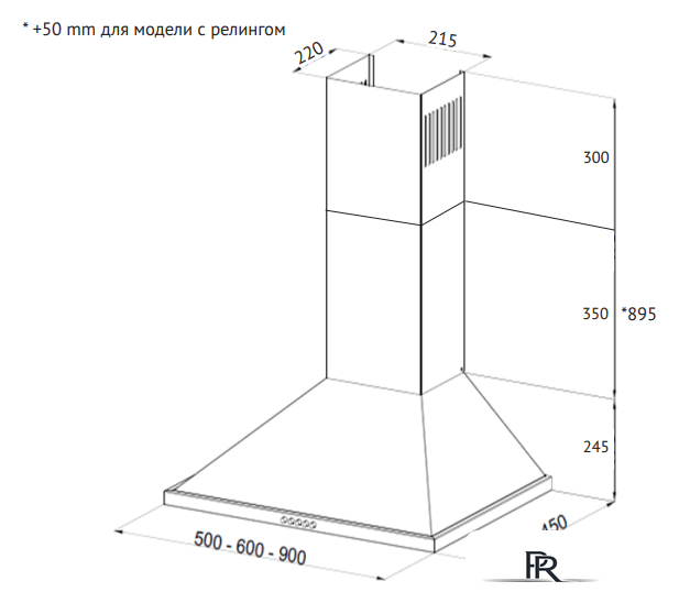 Кухонная вытяжка Korting KHC 6750 RN - Изображение №2 — Интернет-магазин ПроЗаказ