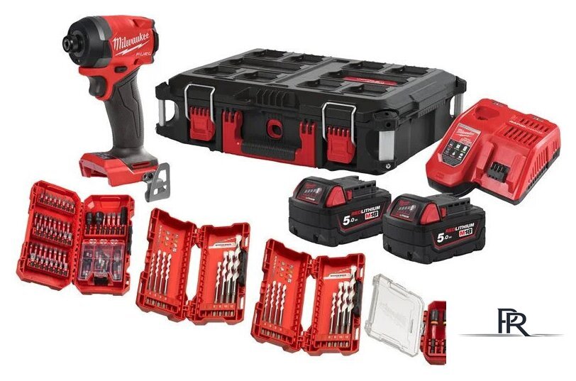 Винтоверт Milwaukee M18 FUEL Promo FID3100P-502P 4933498244 (с 2-мя АКБ, кейс, набор оснастки) - Изображение №1 — Интернет-магазин ПроЗаказ