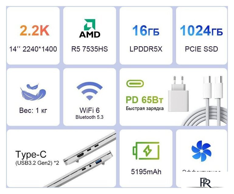 Ноутбук Ninkear S14 - Изображение №4 — Интернет-магазин ПроЗаказ
