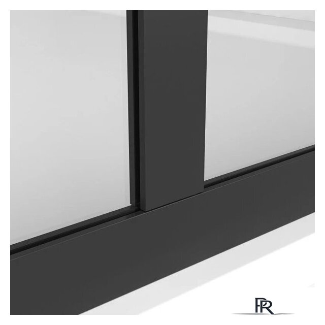 Душевая стенка Niagara NG-686-12BLACK 120x195 (черный матовый/прозрачное стекло) - Изображение №9 — Интернет-магазин ПроЗаказ