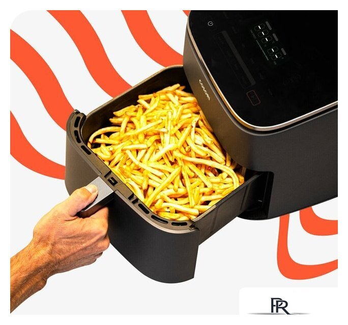 Аэрогриль (аэрофритюрница) Cosori TurboBlaze Chef Edition Air Fryer CAF-DC601-KEU Grey - Изображение №6 — Интернет-магазин ПроЗаказ