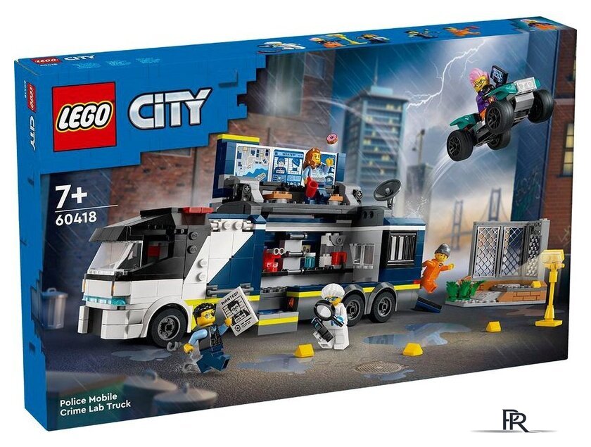 Конструктор LEGO City 60418 Полицейский мобильный грузовик для криминальной лаборатории - Изображение №1 — Интернет-магазин ПроЗаказ