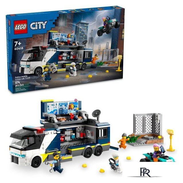 Конструктор LEGO City 60418 Полицейский мобильный грузовик для криминальной лаборатории - Изображение №2 — Интернет-магазин ПроЗаказ