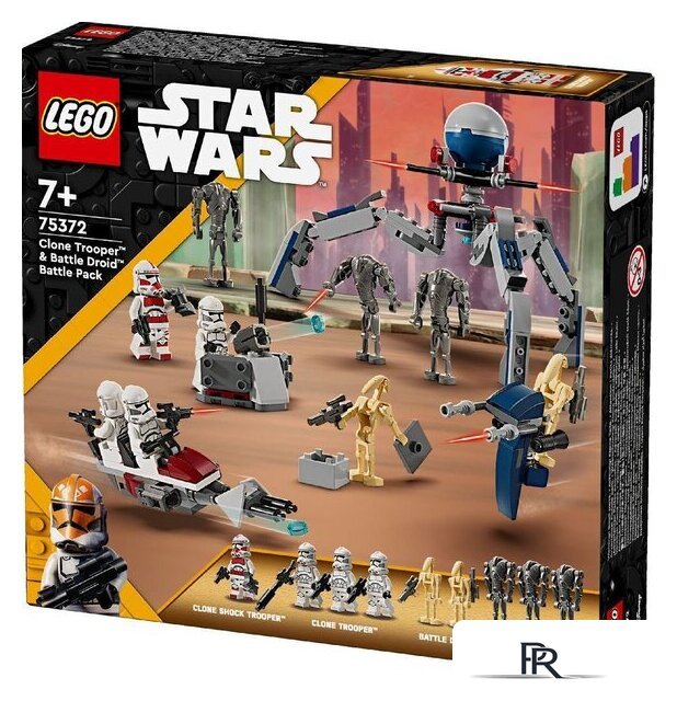 Конструктор LEGO Star Wars 75372 Боевой набор Клон-солдат и боевой дроид - Изображение №1 — Интернет-магазин ПроЗаказ