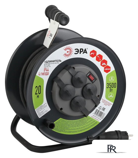 Удлинитель ЭРА RMx-4es-3x2.5-20m-IP44(KG) Б0043057 - Изображение №1 — Интернет-магазин ПроЗаказ