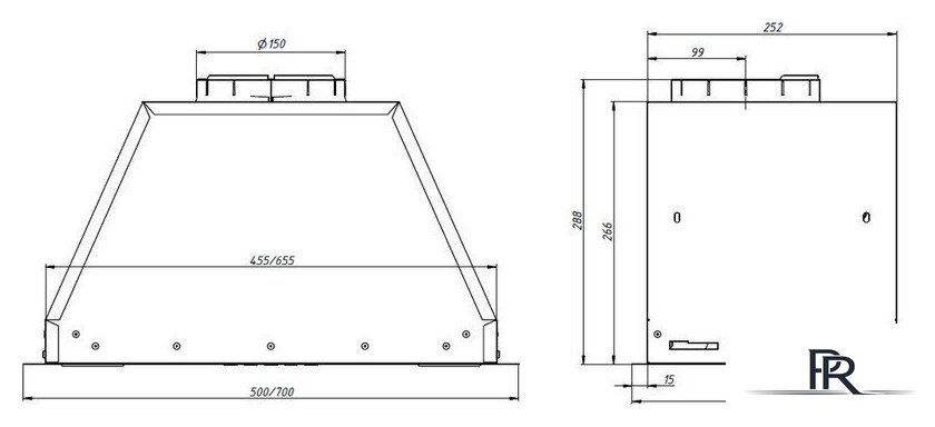 Кухонная вытяжка Franke Vera BG 72 305.0712.216 - Изображение №7 — Интернет-магазин ПроЗаказ