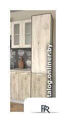 Шкаф-пенал Интерлиния Компо НШП-№2-2145 (дуб белый/дуб серый) - Изображение №2 — Интернет-магазин ПроЗаказ