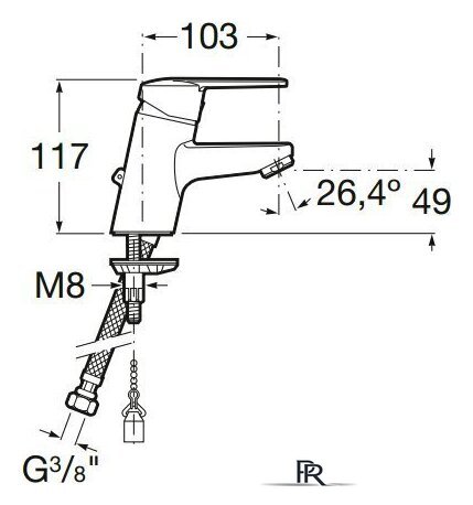 Смеситель Roca Victoria A5A3125C00 - Изображение №2 — Интернет-магазин ПроЗаказ