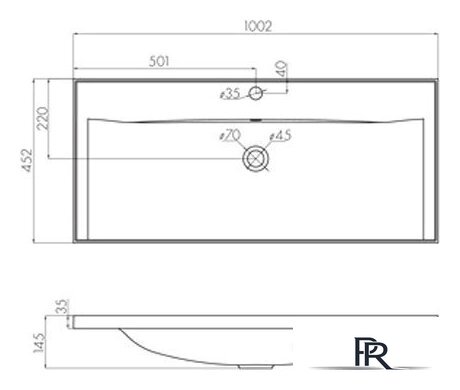 Умывальник Акватон Айрис 100 1A723031AG010 - Изображение №4 — Интернет-магазин ПроЗаказ