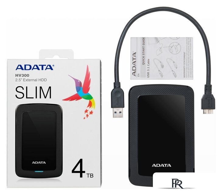 Внешний накопитель ADATA HV300 AHV300-4TU31-CBK 4TB (черный) - Изображение №4 — Интернет-магазин ПроЗаказ