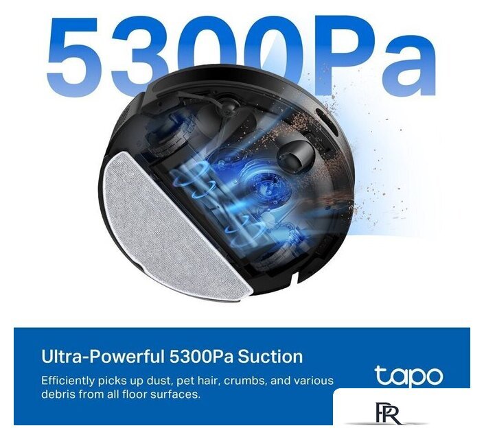 Робот-пылесос TP-Link Tapo RV20 Max (черный) - Изображение №5 — Интернет-магазин ПроЗаказ