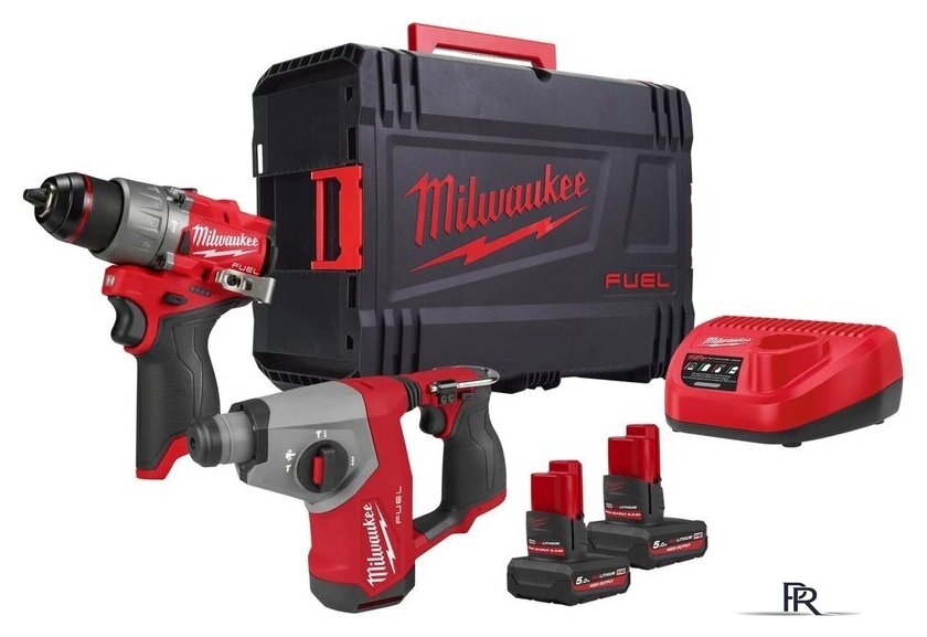  Milwaukee M12 FPP2BG2-502X 4933500138 (шуруповерт, перфоратор, 2 АКБ, кейс) - Изображение №1 — Интернет-магазин ПроЗаказ