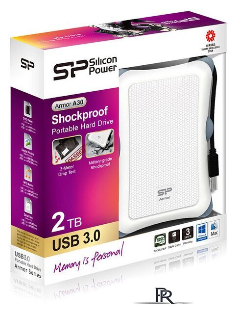 Внешний накопитель Silicon-Power Armor A30 2TB White (SP020TBPHDA30S3W) - Изображение №6 — Интернет-магазин ПроЗаказ