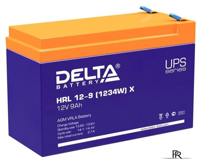 Аккумулятор для ИБП Delta HRL 12-9 (1234W) X (12В/9 А·ч) - Изображение №1 — Интернет-магазин ПроЗаказ