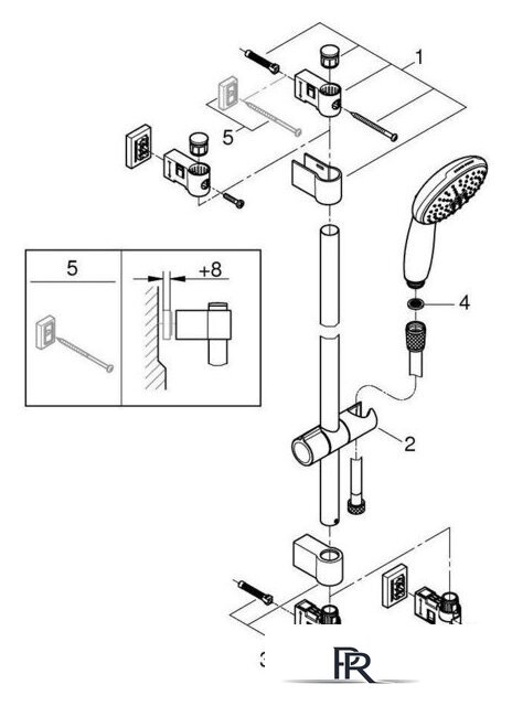 Душевой гарнитур  Grohe Vitalio Start 110 279482431 - Изображение №4 — Интернет-магазин ПроЗаказ