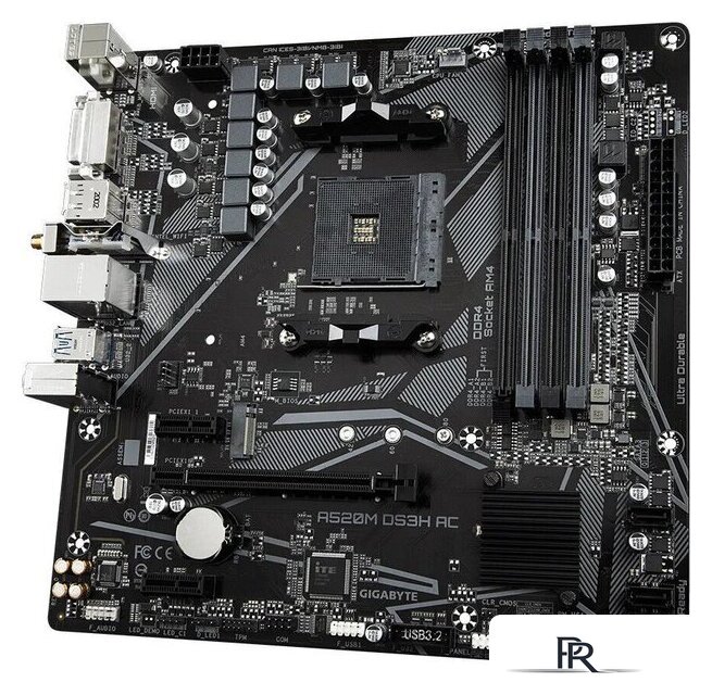 Материнская плата Gigabyte A520M DS3H AC (rev. 1.4) - Изображение №3 — Интернет-магазин ПроЗаказ