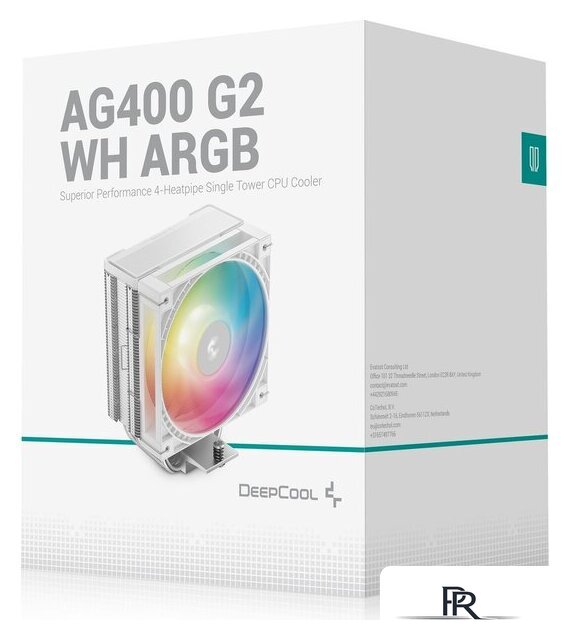 Кулер для процессора DeepCool AG400 G2 ARGB WH R-AG400-WHAMMG2-G - Изображение №9 — Интернет-магазин ПроЗаказ