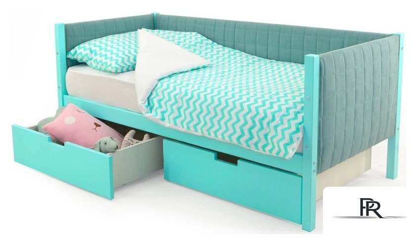 Кровать-тахта Бельмарко Svogen мягкий 00738 160x70 (мятный) - Изображение №4 — Интернет-магазин ПроЗаказ