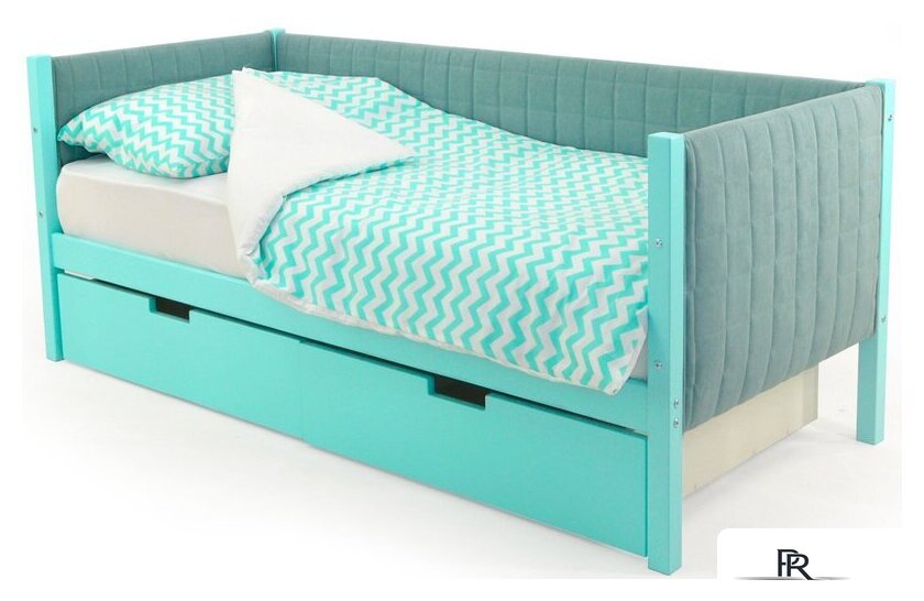 Кровать-тахта Бельмарко Svogen мягкий 00738 160x70 (мятный) - Изображение №5 — Интернет-магазин ПроЗаказ