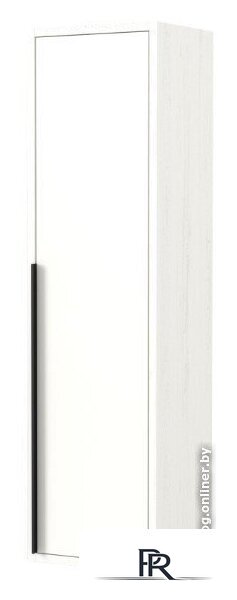  Дабер Шкаф-полупенал 015 СТ15.0.0.5Ч (белый древесный/ручка черная) - Изображение №1 — Интернет-магазин ПроЗаказ