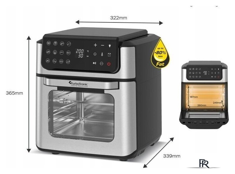 Мини-печь TurboTronic TT-AFO12W - Изображение №6 — Интернет-магазин ПроЗаказ