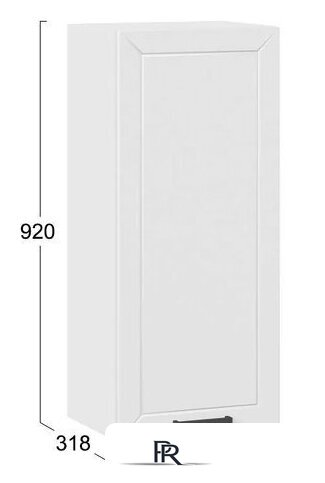 Шкаф навесной Трия Лорас 1ВВ4 с одной дверью (белый/холст белый) - Изображение №3 — Интернет-магазин ПроЗаказ